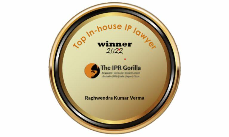 The IPR Gorilla Awards 2022Top In-House IP Lawyer - Reghwendra Kumar Verma
